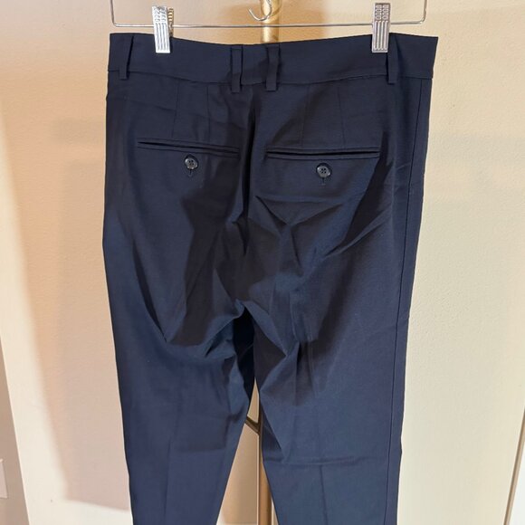 REVOLVE x Vince Side Strapping Stretch Wool Trouser Pant in Navy Blue Womens 4 - Picture 7 of 10